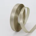 Champagner Satinband 1cm breites Stoffband zum Geschenke verpacken und Blumen basteln. - 1cm x 25 Yard / Graugrün