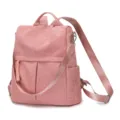 Rosa Kord Rucksack fuer Damen, anti-Diebstahl Freizeit Reisetasche stilvoll und elegant neu. - Rosa