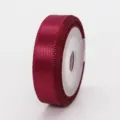 Nastro di raso bordeaux da 1cm di larghezza per confezioni regalo, dolci e decorazioni. - 1cm x 5 Yards / Rosso Scuro (193#)