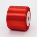 Rotes Satinband-Rollen für Geschenkverpackung, Backdekoration und Hochzeitsbastelbedarf. - 4cm x 10 Yards / Rot (26#)