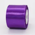 Lila Satinband Rolle fuer Geschenkverpackung, Basteln, Hochzeit und Party Dekoration. - 4cm x 10 Yards / Lila (35#)
