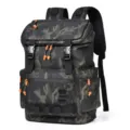 Men camouflage tactical backpack large capacity outdoor travel sports school book bag - Green Camouflage