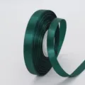 Dunkelgrünes Satinband 1cm breit für Geschenkverpackung, Blumen und Dekoration. - 1cm x 25 Yard / Dunkelgrün