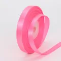 1cm rosa Satinband Rolle zum Geschenkverpacken, Blumenstrauß Dekor und Basteln gebrauchen. - 1cm x 25 Yard / Fluoreszierendes Rosa