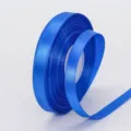 1cm Blaues Satinband Polyester Stoff Seidenband fur Geschenkverpackung Blumenstrauss - 1cm x 25 Yard / 40# Königsblau