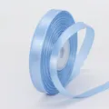 Hellblaue Satinband 1cm breit, ideal für Geschenke, Blumensträuße und Party-Dekorationen. - 1cm x 25 Yard / 20# Wasserblau