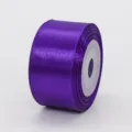 Rotolo di nastro di raso viola da 2.5cm di larghezza per confezioni regalo e decorazioni nozze. - 2.5cm Largo 10 Yards - Viola