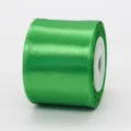 Grünes Satinband als Rolle, 4 cm breites Dekoband aus Stoff für Geschenkverpackung. - 4cm x 10 Yards / Grün (19#)