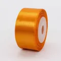 Rotolo di nastro in raso arancione per confezioni regalo, decorazioni nuziali e fai da te. - 2.5cm Largo 10 Yards - Arancione