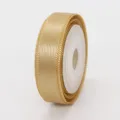 Nastro in poliestere dorato da 1 cm per confezioni regalo, decorazione e fai da te. - 1cm x 5 Yards / Oro (826#)