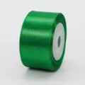 Nastro di raso verde da 2.5cm per confezioni regalo, decorazioni nuziali e fai da te. - 2.5cm Largo 10 Yards - Verde