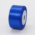 Rotolo di nastro di raso blu reale largo 2.5 cm per confezioni regalo e decorazioni nuziali. - 2.5cm Largo 10 Yards - Blu Reale