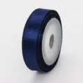Nastro di raso blu scuro 1cm 5 metri piccolo pacchetto per confezioni regalo e decorazione dolci - 1cm x 5 Yards / Blu Scuro (370#)