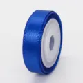 Nastro in poliestere di raso blu 1cm per confezioni regalo, imballaggio da forno e decoro. - 1cm x 5 Yards / Blu Reale (352#)
