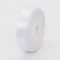 Nastro di raso bianco 1cm rotolo per confezioni regalo, pasticceria e decorazione. - 1cm x 5 Yards / Bianco (029#)