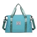 Gesteppte Reisetasche Sport Fitness Große Kapazität Tragetasche Umhängetasche Damen - Grün