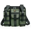 Bolso bandolera táctico para hombre, bolsa deportiva al aire libre con múltiples bolsillos. - Verde