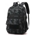 Grijs camouflage tactische rugzak met grote capaciteit voor reizen in de buitenlucht. - Nacht Camouflage