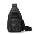 Heren tactische camo borsttas met flessenhouder casual sport schouder crossbody rugzak - Schorpioen Camouflage