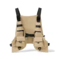 Khaki Nylon Taktische Brusttasche Utility Weste Outdoor Sport Cycling Rucksack Variante - Khaki