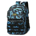 Men's blue camouflage casual school backpack with multiple zipper pockets and durable design. - Light Blue