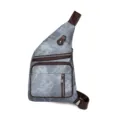 Trendy casual single shoulder crossbody chest bag for women, minimalist daily small backpack. - Blue
