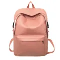 Sac a dos de loisir rose minimaliste et elegante pour femmes et etudiants voyage quotidien - Rose
