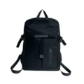 Schwarzer Freizeitrucksack für Damen und Herren, stilvoller Laptop-Tagesrucksack. - Schwarz