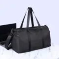 Grand Capacité Étanche Sport Sac de Voyage Fitness Entraînement Bandoulière Unisexe - 45*23*24 / Noir