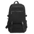 Lässiger schwarzer taktischer Rucksack für Damen und Herren, Reise-Schulrucksack. - Schwarz