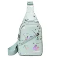 Bolso de Pecho para Mujer Casual Bandolera Moda Estampado Correa Ajustable Bolsos - Verde