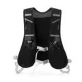 Lightweight black running hydration vest backpack for outdoor sports hiking cycling - Black