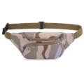 Sac Banane Camouflage Multifonctionnel Course Sport Ceinture Telephone Pochette Exterieure - Camo Marron