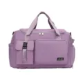 Λεβάντα ταξιδιωτική τσάντα duffel αδιάβλητη fitness γυμναστηρίου με πολλαπλές τσέπες - Μωβ