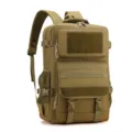 Khakifarbener taktischer Rucksack, großes Fassungsvermögen, Outdoor Wanderrucksack. - Khaki