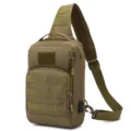 Taktische Sling Tasche Herren Einzelne Schulter Umhängetasche Militär Khaki Variante - Khaki