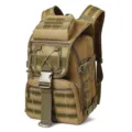 Taktischer Rucksack Variante, langlebiger Kaki Militär-Tagesrucksack mit MOLLE und Schnallen. - Gelb