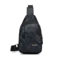 Herren camo Sling Bag Umhaengetasche Brusttasche wasserdicht Freizeit urbane Schultertasche - Blau