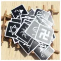 Reusable body paint stencils set for temporary tattoos, face painting, and party DIY crafts. - Tattoo Stickers (10 Sheets)