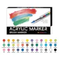 Set de 36 Rotuladores Acrílicos, Pintura a Base de Agua para Piedras, Vidrio y Manualidades. - Set de tinta líquida (Antiguo) - 36 colores