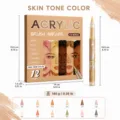 Acrylic paint markers 12 color set skin tone waterproof art pens for rock glass DIY painting - 12 Skin Tone Series Colors