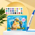 Set de 24 Rotuladores Acrílicos de Doble Punta para Pintar Piedras, Lienzo y Manualidades DIY. - Set de iniciación de 24 colores