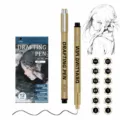 12pcs Waterproof Fine Line Drawing Pens Sketching Art Pens Set for Anime Design! - 12 Pieces Paper Box