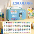 Set de rotuladores acrilicos con 120 colores vibrantes en bolsa portatil para pintura de arte. - 120 colores (modelo bolsa de tela)