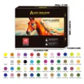 48 Farben Dual Spitze Acrylmalstifte Set für Steinmalerei, Keramik, Leinwand und Kunstzeichnen - 48 Farben