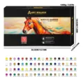 Set de 72 rotuladores acrílicos con doble punta, caja de embalaje y carta de colores - 72 Colores