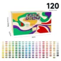 120-teiliges Acryl-Marker-Set mit Box, professionelle weiche Pinselspitzen-Stifte zum Zeichnen. - 120 Farben Set