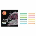 Set de 12 marcadores de pintura acrílica con punta fina, bolígrafos de secado. - Juego de 12 Colores