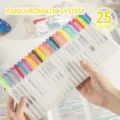 juego de 25 rotuladores resaltadores de doble punta pastel papelería estética estudiantes - Pack de 25 colores (#826)
