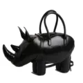 Kreative lustige Nashorn geformte Damenhandtasche einzigartiges Design Umhängetasche neu - Schwarz